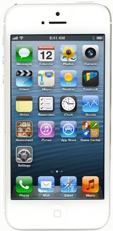 Смартфон Apple iPhone 5 64Gb White & Silver - Мурманск